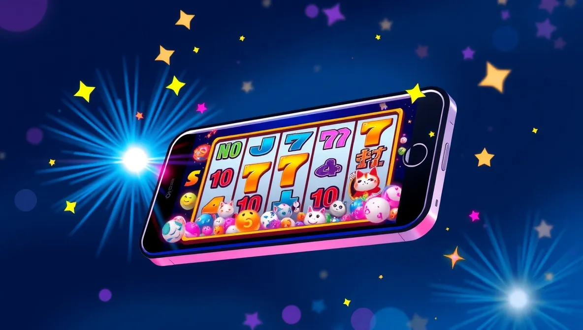 Playing Crazy Pachinko from your cell phone