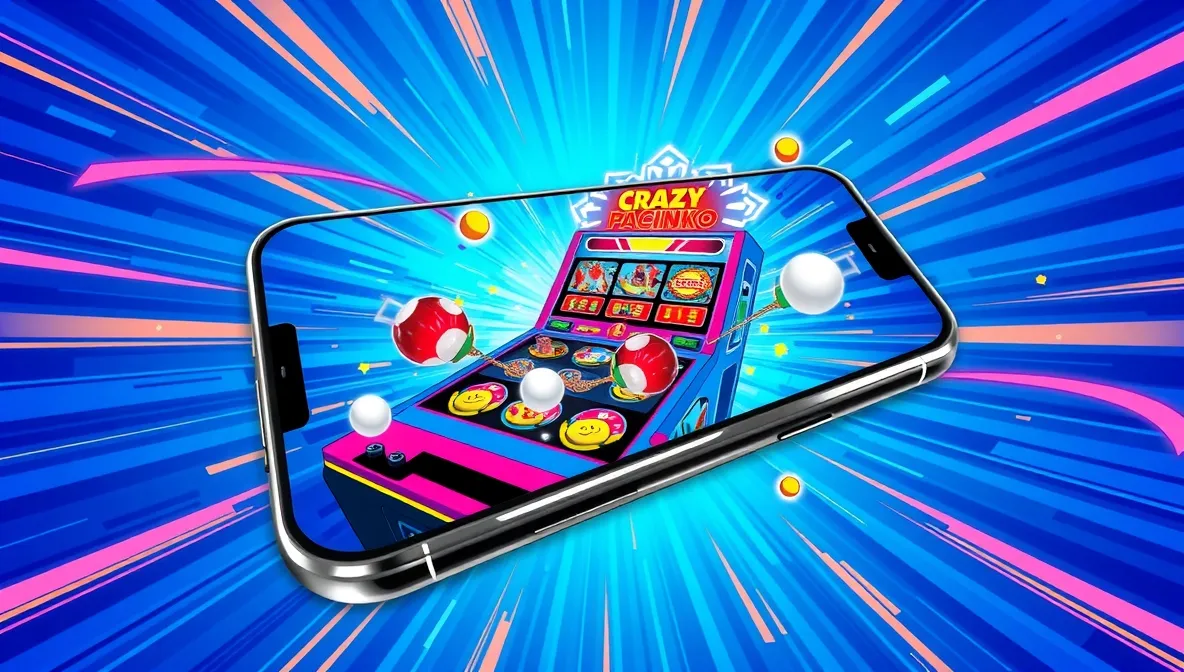 Playing Crazy Pachinko from your cell phone
